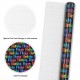 Special Birthday Design: This wrapping paper set comes with one beautiful design-"Happy Birthday" letters in gradient color printed on black art paper, which definitely brings you a strong visual impact and impressed you. Special Birthday Design: This wrapping paper set comes with one beautiful design-"Happy Birthday" letters in gradient color printed on black art paper, which definitely brings you a strong visual impact and impressed you.