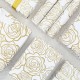 Elegant Design: Our wrapping paper features elegant golden rose designs, white-toned wrapping paper symbolizes purity and nobility, easily elevate any gift and brighten celebrations year round. Elegant Design: Our wrapping paper features elegant golden rose designs, white-toned wrapping paper symbolizes purity and nobility, easily elevate any gift and brighten celebrations year round.