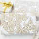 Elegant Design: Our wrapping paper features elegant golden rose designs, white-toned wrapping paper symbolizes purity and nobility, easily elevate any gift and brighten celebrations year round. Elegant Design: Our wrapping paper features elegant golden rose designs, white-toned wrapping paper symbolizes purity and nobility, easily elevate any gift and brighten celebrations year round.