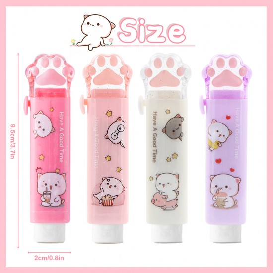 Package Includes: You will get 4 pieces of cat paw shaped erasers.Sufficient quantity and designs can meet your various demands Package Includes: You will get 4 pieces of cat paw shaped erasers.Sufficient quantity and designs can meet your various demands